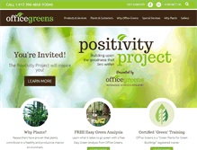 Tablet Screenshot of office-greens.com